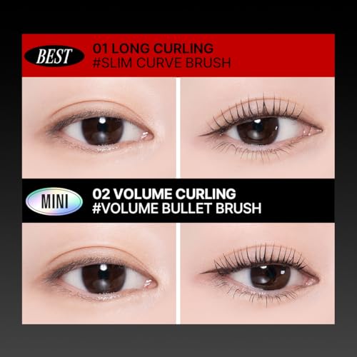 CLIO Kill Lash Superproof Mascara Set - Waterproof Long Curling & Volume Mini