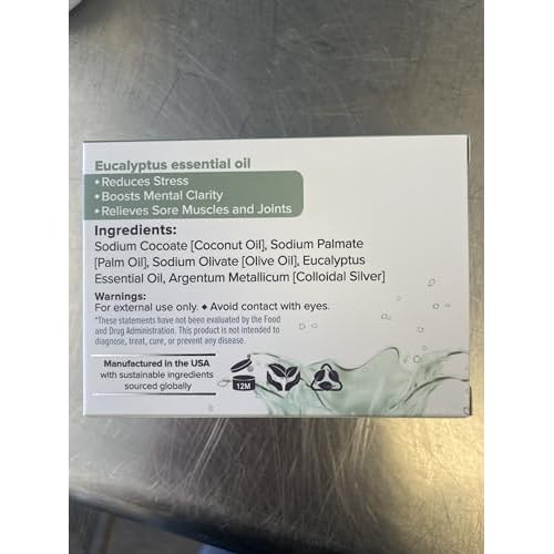Silver Miracles Colloidal Silver Soap Scented With Eucalyptus