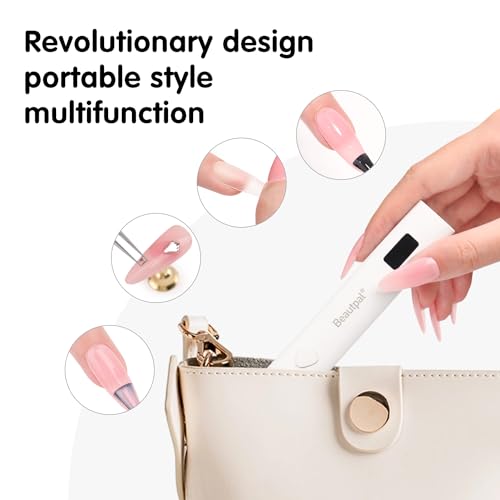 UV Nail Dryer LED Light with Magnetic Stand - Cordless Rechargeable