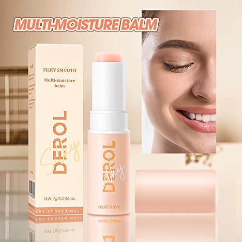 LOKFAR 1PCS Wrinkle Repair Moisturizing Multi Balm Stick, Anti-wrinkle Face Balm Eye Balm Body Hydrating Face Moisturizer, Wrinkle Balm Stick Face Skin Collagen Moisturizer for Dry Skin (7g/0.246 oz)