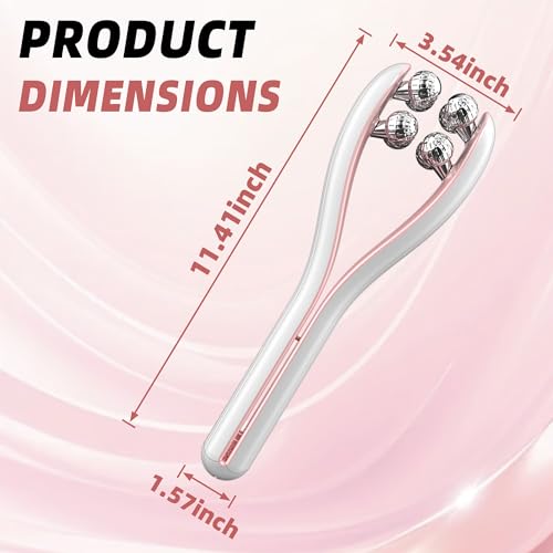 V-Shape Facial Massager with 3D Roller, 3 Microcurrent Levels