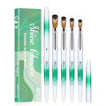 Kolinsky Acrylic Nail Brushes Set - 4 Piece Oval Design