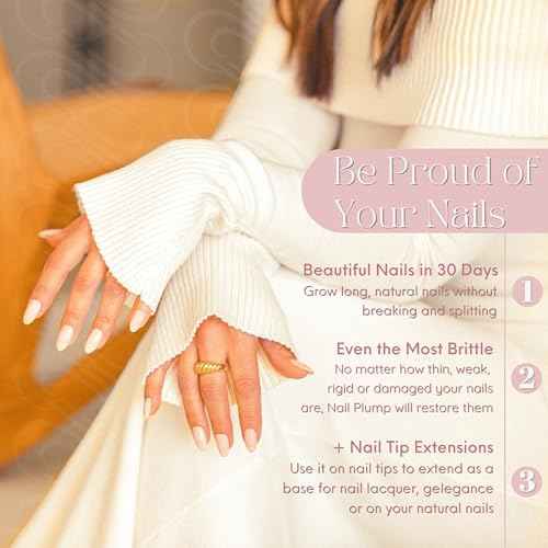 Tammy Taylor Plump Builder Gel Natural Nail Strengthener & Growth Hardener Repair Treatment Serum for Weak & Damaged Nails, Ridge Filler Base Coat Nail Polish, Clear Rubber Base, Endurecedor De U?as