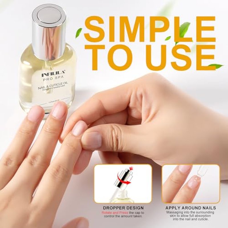 Natural Cuticle Oil with Vitamin E for Stronger Nails - NXJ INFILILA