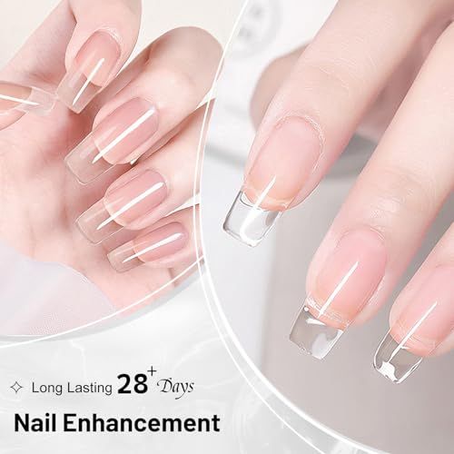 JODSONE Clear Builder Gel Set - 2 x 10ml UV/LED Nail Extension Gel
