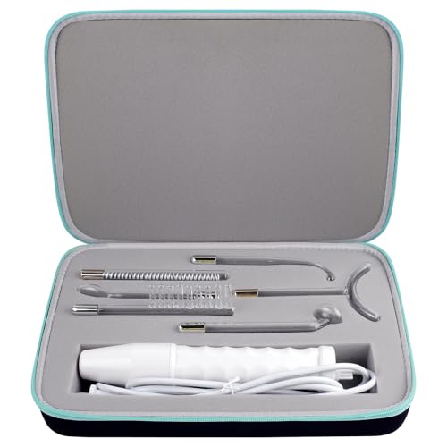 GWCASE High Frequency Wand Storage Case for NuDerma & Facial Machines, Black