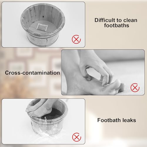 Disposable Pedicure Foot Bath Liners 25 pcs, Portable Spa & Foot Care Bags