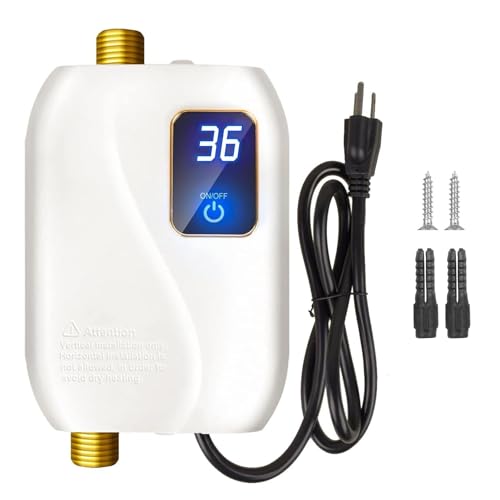 Electric Tankless Water Heater 110V 3000W Under Sink Instant Hot Water System