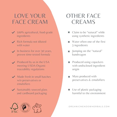 Indian Meadow Herbals, Cream Love Your Face, 4 Ounce