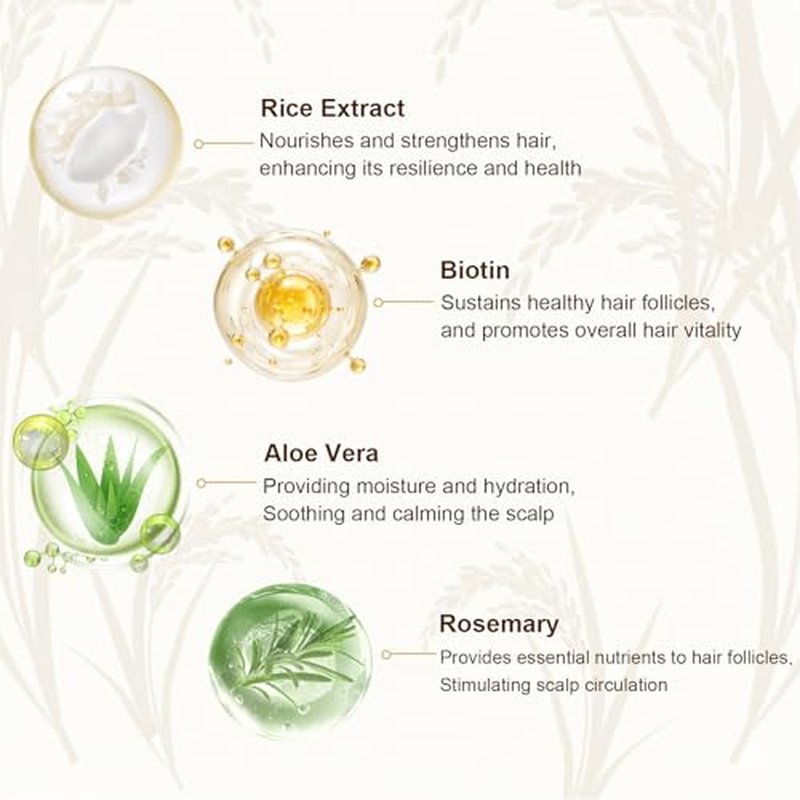 Rice Water Shampoo & Conditioner Set | Strengthen Hair