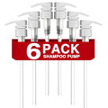 6 Pack White Universal Shampoo and Conditioner Pump for Bottle, Body Wash, Gel, 28/410 Shampoo Pumps for 1 Liter/33.8 Oz Bottles