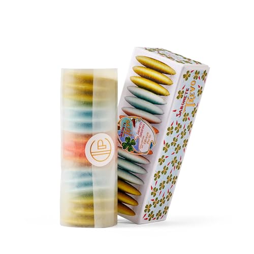 Claus Porto - Trevo Guest Soap Box with 15 Mini Soaps in 4 Scents | Rich, Smooth, Creamy Hand Soap | Handcrafted, Aromatic, Luxurious, House Warming Gift (10g each)