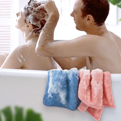 Cleanbear 100% Cotton Washcloths 12 Pack, 13x13 Inch