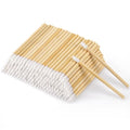 200pcs Bamboo Disposable Lip Brushes - Lipstick Applicator Wands