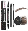 LAVONE Waterproof Eyebrow Pen Kit with Pomade & Brush