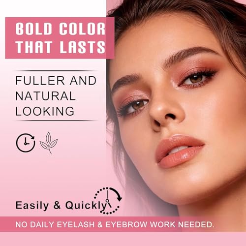 Eyelash & Eyebrow Color Kit - Black Lash & Brow Dye for Home
