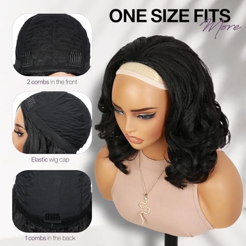 Half Wig Loose Curly Synthetic Hair for Black Women