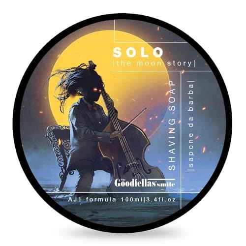The Goodfellas¡¯ Smile SOLO (Sandalwood & Mandarin Orange) Italian Shaving Soap ? Semi-Soft Lathering Soap for Wet Shaving, Traditional Grooming & Use with a Shaving Brush