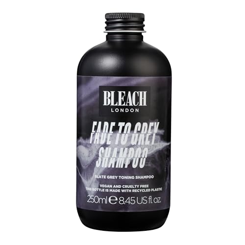 Bleach London Fade to Grey Shampoo 250ml - Toning for Blonde & Grey Hair