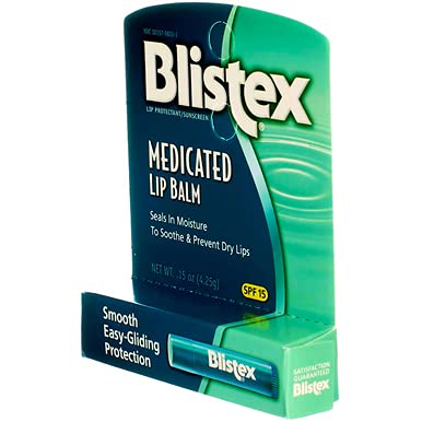 Blistex Medicated Stick, Blistex Medicated Stick, 0.15 Ounce (Pack of 3)