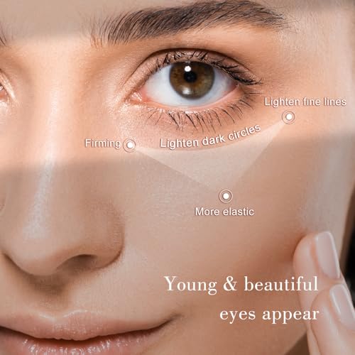 Eye Cream, Under Eye Cream Anti Aging for Dark Circles and Puffiness, 5% Niacinamide Cream for Wrinkles & Fine Line Reduction, -3¡Æ Ice Massage Head Treatment
