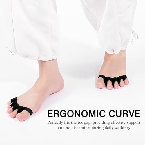 Silicone Toe Spacers for Bunion Relief & Overlapping Toe Alignment