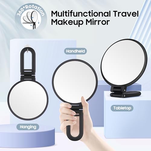 40X Magnifying Mirror with 1X, Double-Sided Handheld Makeup Mirror