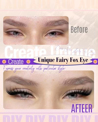 Fox Eye Lash Clusters 8-20mm C Curl Eyelash Extensions