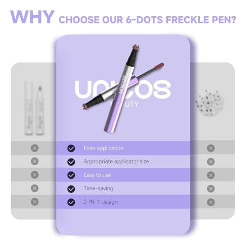 Unicos Freckle Stamp Pen 2-in-1 with Blush - Waterproof