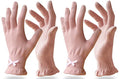 Evridwear Cotton Moisturizing Gloves for Dry Hands - Touchscreen & Spa Care (2 Pair, S/M, Pink)