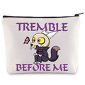 WZMPA Owl Lover Cosmetic Bag Owl Fans Gifts Tremble Before Me King Makeup Zipper Pouch Bag For Movie Fans (Before Me)