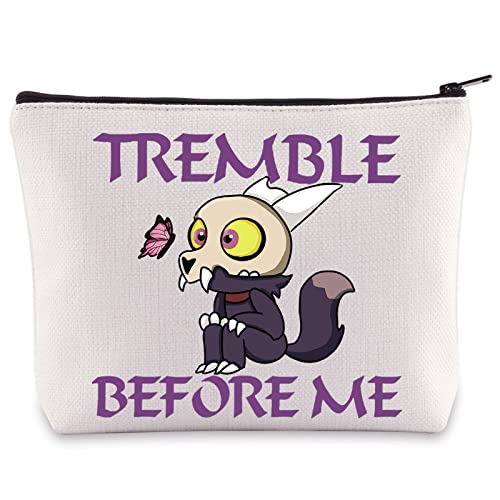 WZMPA Owl Lover Cosmetic Bag Owl Fans Gifts Tremble Before Me King Makeup Zipper Pouch Bag For Movie Fans (Before Me)