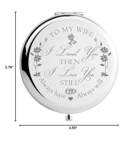 DIDADIC Wife Gifts Romantic for Birthday Mothers Day, Wifey Gifts for Bride, for Her, Women Gift Present for Valentines Day, Ideas from Husband (MIR-Wife)