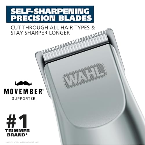 Wahl Groomsman Battery-Operated Beard Trimmer for Mustache & Beard