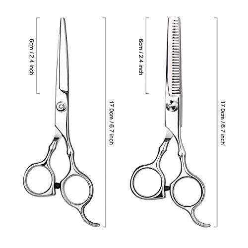 Professional Hair Cutting Scissors Kit - Straight & Thinning Shears
