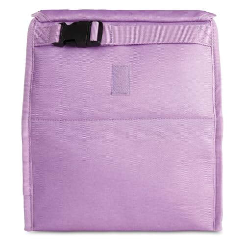 PackIt® Freezable Lunch Bag, Lavender, Built with EcoFreeze® Technology, Foldable, Reusable, Zip and Velcro Closure with Buckle Handle, Designed for Work Lunches and Fresh Lunch On the Go