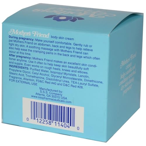 Cherioll Mothers Friend Body Skin Cream for The Stretched, Tight Dry Skin of Pregnancy 4 OZ (Pack of 2)