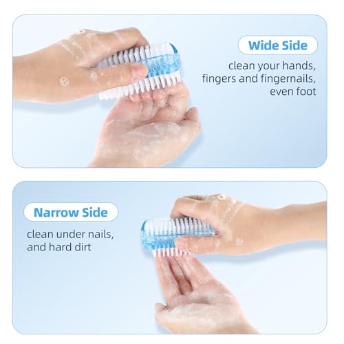 5 Pack Dual-Sided Nail Brush Set for Clean Hands & Feet