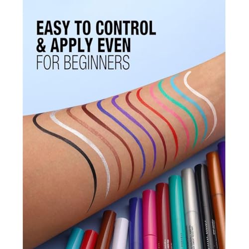 Purple Waterproof Liquid Eyeliner - Long-Wear, Smudgeproof