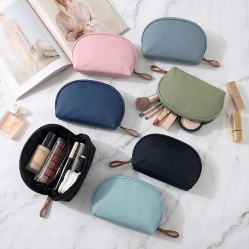 Hekyip Half Moon Cosmetic Bag - Waterproof Makeup Pouch