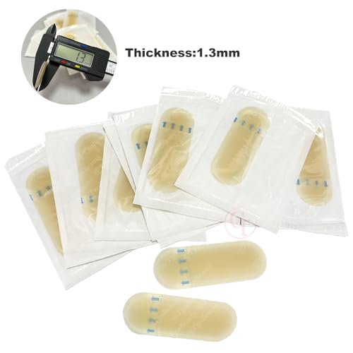 10pcs/box Transfer Eyebrow Skin Sticker Silicone Eyebrow Protection Waterproof Tape Permanent Tattoo Training Real Operation Practice (10pcs/bag)