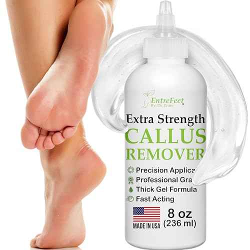 Dr. Entre's Callus Remover Gel: 8oz Extra Strength with Precision Applicator, Callus Remover for Feet, Foot Callus Remover, Foot Care, Pedicure Tools Supplies, Dead Skin Remover
