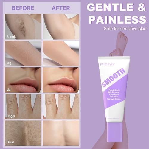 Hair Removal Cream for Men and Women - 3.5 Ounce, Sensitive Skin Formula