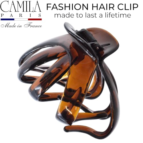 Camila Paris Octopus Hair Clips Tortoise Shell 3.5" Large Claw for Thick Hair