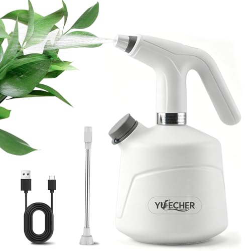 Electric Plant Mister - 0.5 Gallon Battery-Powered Sprayer with Extended Wand