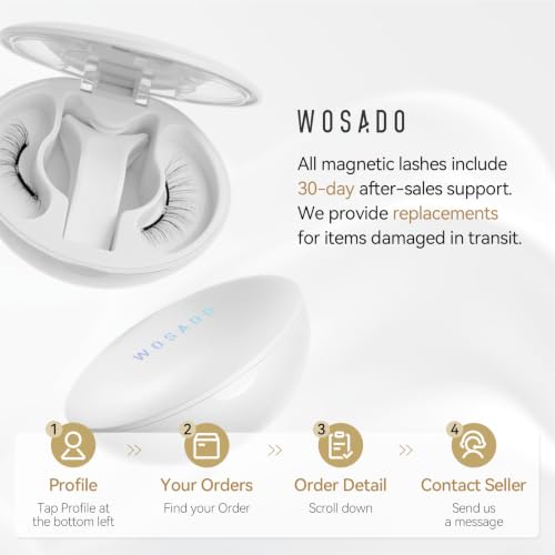 WOSADO 22mm Tulip Magnetic Eyelashes Kit - Glue-Free & Reusable