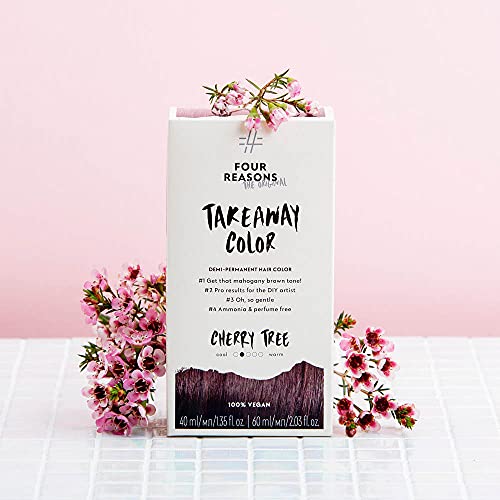 FOUR REASONS Cherry Tree 5.52 Demi Permanent Hair Color Kit - Natural Reddish Brown