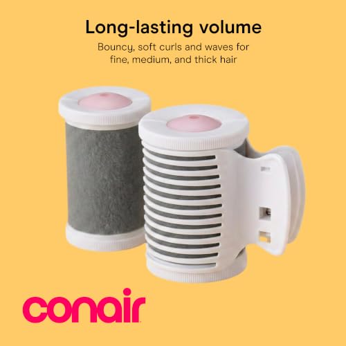 Conair Jumbo Hot Rollers - 2-Inch Ceramic Flocked, 8-Piece Set
