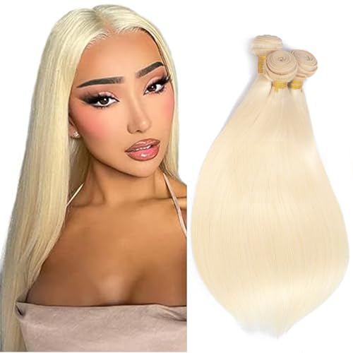 32 Inch 613 Blonde Straight Human Hair Bundles