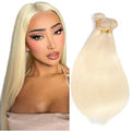 32 Inch 613 Blonde Straight Human Hair Bundles